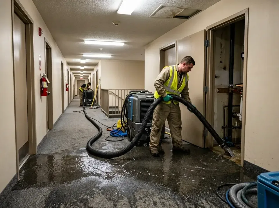 multi-unit-apartment-hallway-f-005 — frequently asked questions, Emergency Burst Pipe Water Extraction & Removal in South Ho…